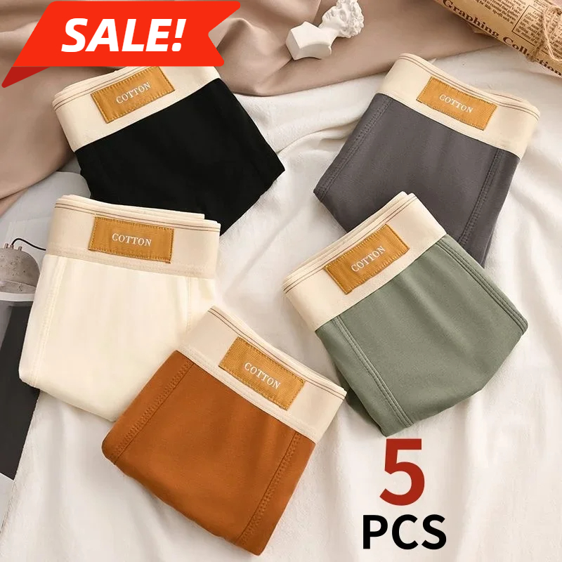 Multi Pack Underwear - 5er-Pack Herren-Baumwoll-Boxershorts - Atmungsaktive Unterwäsche, Komfortabler